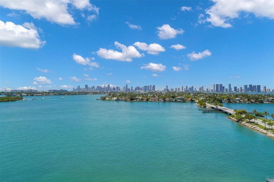 Rarely available northwest corner residence at Island Terrace on Belle Isle. This 12th-floor 2-bedroom, 2-bath home features direct bay views, spectacular sunsets, and exceptional natural light from floor-to-ceiling hurricane-impact glass windows. Well maintained and ideally positioned overlooking a peaceful private park, the residence enjoys a prime Belle Isle location across from The Standard Hotel & Spa and just moments from Sunset Harbour’s top restaurants, cafes, fitness studios, and boutiques. Designed by Morris Lapidus, Island Terrace is a full-service waterfront building with a 24-hour front desk, bayfront pool, kayak launch, bike and additional storage, assigned parking, onsite management, and a pet-friendly policy. A standout opportunity to enjoy iconic Miami Beach waterfront living.