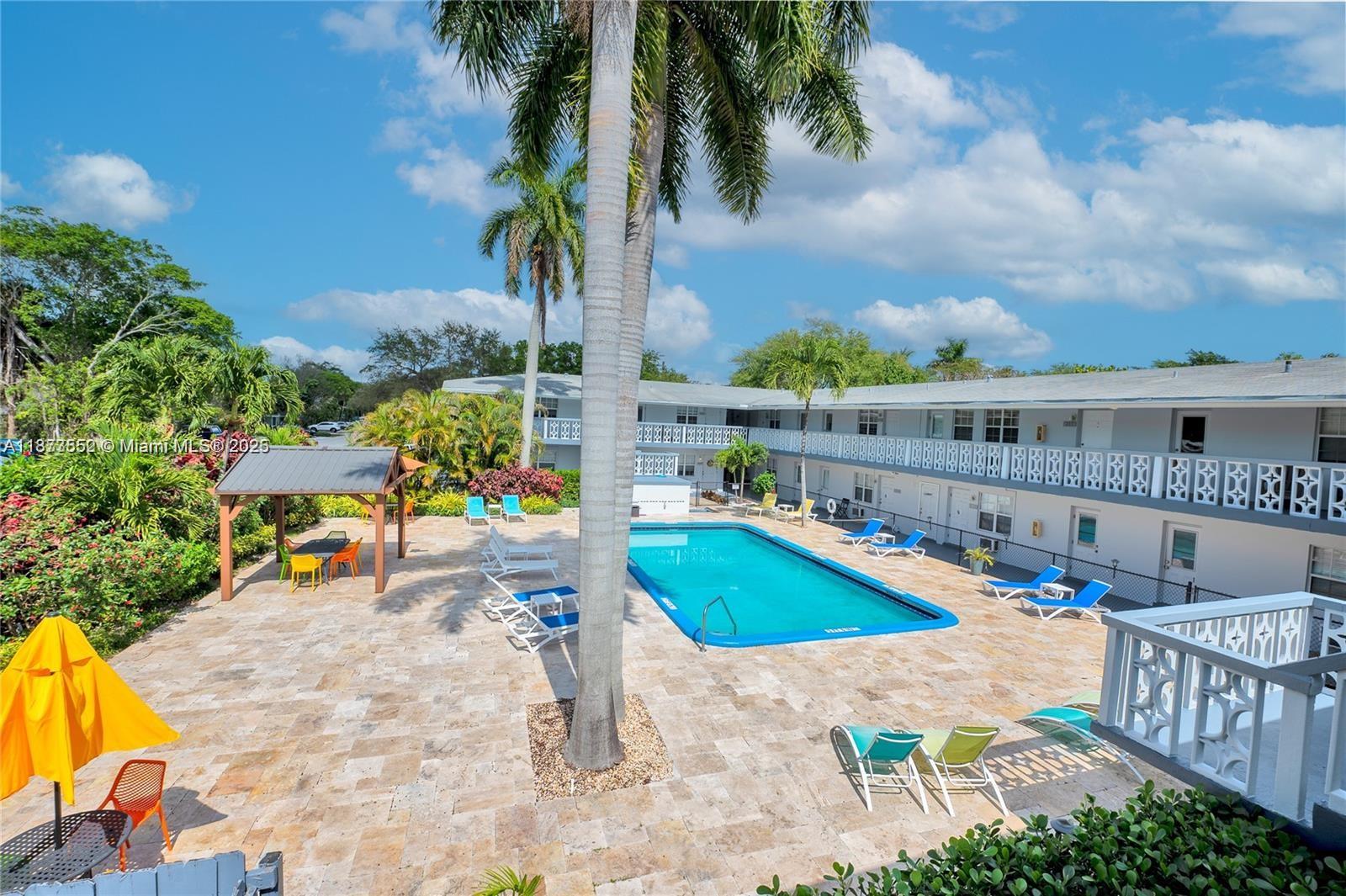 Welcome to this Key West–style community offering semi-renovated first-floor units in a peaceful setting. The unit features tile flooring throughout, granite countertops, stainless steel appliances, and spacious bedrooms. A new split A/C system has been installed for added comfort.
Community amenities include a newly updated pool area and on-site laundry facilities. Pets are welcome with a pet fee. Move in with just first month’s rent and a security deposit. Housing vouchers are accepted.