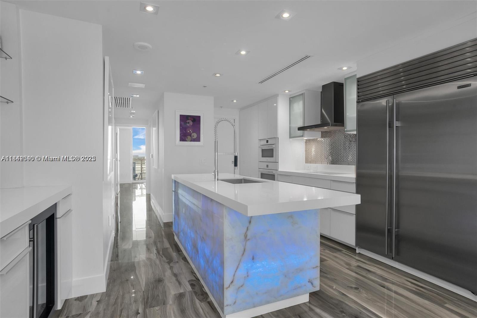 BEACHFRONT! Wake up to breathtaking sunrises from either of your two oceanfront balconies—both offering sweeping, unobstructed views. This fully renovated modern Miami gem in the heart of Billionaires Row, features luscious upgrades: glossy porcelain floors, Poggenpohl kitchen cabinetry, Miele & Sub-Zero appliances, a color-changing quartz/onyx island with bar, dramatic 6' fireplace. Luxury details include Porcelanosa tile, Toto fixtures, & a private elevator to 5-star amenities: 24-hr concierge, private serviced beach, fitness center, theater, party lounge, & oceanfront pool & spa. Mins to The Faena District fine dining, & the best of Sobe! All special assessments paid in full. Stunning Italian designed unit comes fully furnished (some exclusions), must see to fully appreciate!