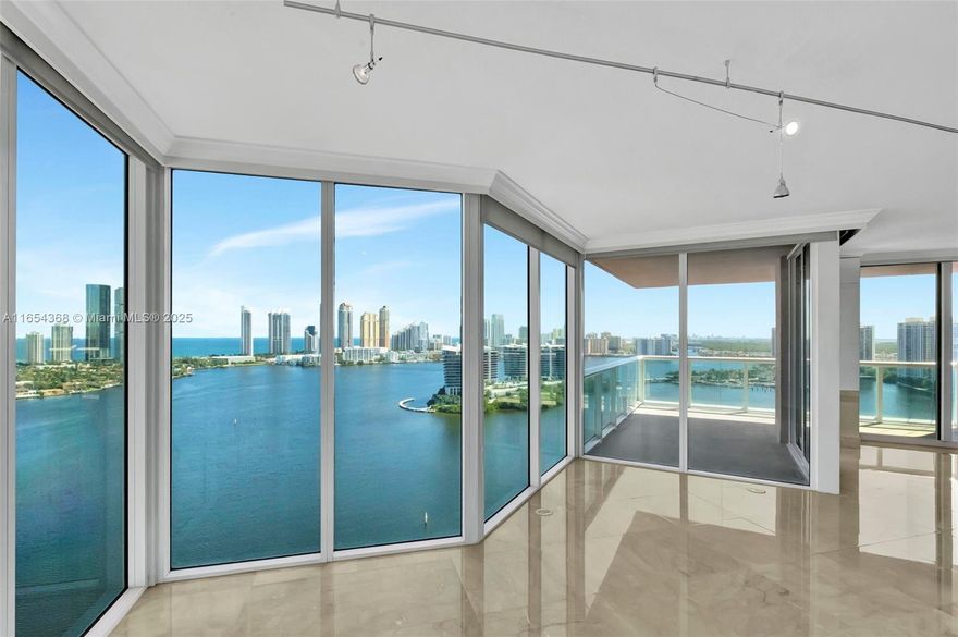 Wow! Enter This 100% Redone 2130 sf Residence (3 Bed / 3.5 Bath all ensuites) + Den via Semi Private Elevator & See Best Direct Ocean, Intracoastal, Golf Course/ Lake Views. Sunrise And Sunset! No Expense Spared, Nothing Original Remains! Comes with 3 PARKING SPACES on the 3rd floor right next to the lobby door and Coveted Large Storage Unit! Over $300K Spent In Complete Remodel! A Must See! 5 Star Amenities include: 2 Story Health Club with Gym and Spa, 2 Pools, 3 Tennis Courts, 2 Pickle Ball courts, Private Marina, Valet, Security, & much more.