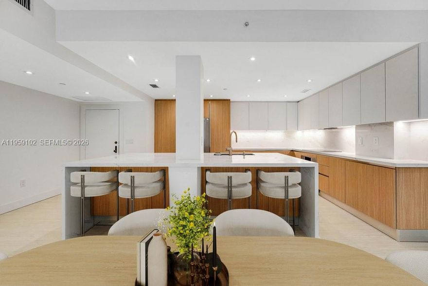 Welcome to Emerald Bay at Key Colony in the heart of Key Biscayne. This beautifully recently remodeled and fully modernized 2-bedroom + den, 2-bath lanai unit offers over 1,500 SF of bright, inviting living space with seamless indoor-outdoor flow.

A standout feature of this residence is the impressive 40’ x 23’ private lanai, creating an exceptional extension of the living area—perfect for entertaining, relaxing, or enjoying the coastal breeze in total privacy. The interiors have been thoughtfully updated with a clean, contemporary design, custom built-ins, and elegant finishes throughout, delivering a stylish, move-in-ready home.

Enjoy the convenience of first-floor access just steps from the beach, within the lush, resort-style grounds Key Colony is known for. Emerald Bay offers 24-hour security, pool, gym, tennis, and direct beach access, all in one of Key Biscayne’s most desirable communities.

A modern residence with rare outdoor space in a premier island setting—easy to show and a pleasure to live in.