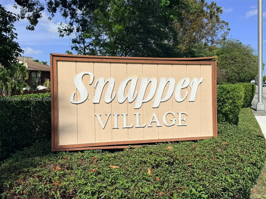 Presenting a bright and spacious 2-bedroom, 2.5-bathroom townhouse located in the gated community of Snapper Village. The unit has 1,330 sq ft of well-designed living space. It has been updated and features a renovated kitchen equipped with granite countertops, ample cabinet storage, and modern appliances. Both bathrooms have been fully remodeled. The home boasts new flooring throughout, a large primary suite with a walk-in closet, and the convenience of an in-unit washer & dryer. A private fenced patio provides an ideal setting for outdoor entertainment. Residents enjoy access to community amenities including a resort-style pool, 24-hour security, and ample guest parking. Water, sewer, & basic cable services are included. The property is zoned for A+ rated schools and is conveniently situated near shopping centers, major highways, and other essential services. Both bedrooms are located upstairs, ensuring privacy and comfort.