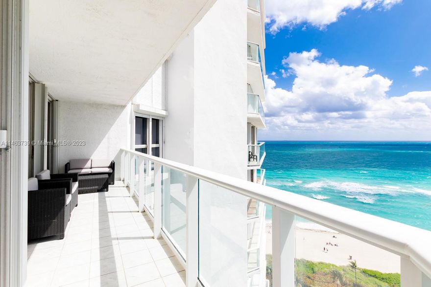Beautifully Completely Recently Remodeled 2 Beds/2 Baths Residence on the Beach in Oceania 3. Large Balcony with an Amazing Ocean and Intracoastal Views! The Den was converted into 2nd  bedroom, Brand New High-Impact Windows, and Balcony tiles. The home flows into an open-concept living and kitchen area. The gallery-style kitchen is equipped with white quartz countertops, custom-made cabinets, and a suite of high-end stainless steel appliances. Recently Redone Lobby, Elevators, Child Playroom, Party Room, Gym, theater room, 24-hour security, Complementary Valet and more. Enjoy a FIVE-STAR RESORT LIVING WITH ALL THE AMENITIES: Private full-service Beach Club & SPA, daily Fitness classes, 2 Tennis courts, 2 Restaurants,  Marina, and more. Walking Distance to Shopping and Restaurants!