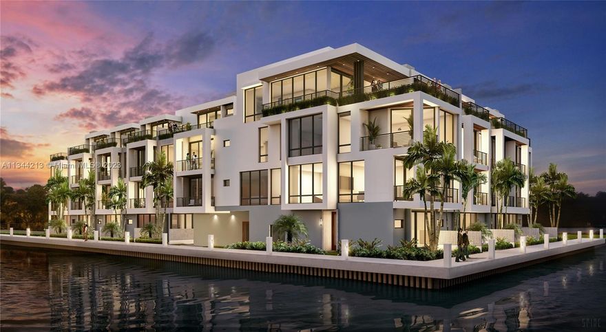 Discover just 10 new waterfront residences, each boasting 4 levels of uncompromising refinement, modern style & serene coastal living. Koya Bay is embraced by water,where breathtaking views & fresh breezes nurture your soul from sunrise to sunset.Elevated tropical-modern design organically intertwines with unobstructed seascapes, while private docks round out the coastal lifestyle experience. Each rooftop lounge is an entertainer’s paradise,with enclosed air conditioned space for year round comfort, plus an expansive open-air terrace with private Jacuzzi, private elevator & summer kitchen that lets you make the most of South Florida’s idyllic weather.With ocean breezes & water views from every angle,our rooftop lounges are a rarified offering that stands apart.