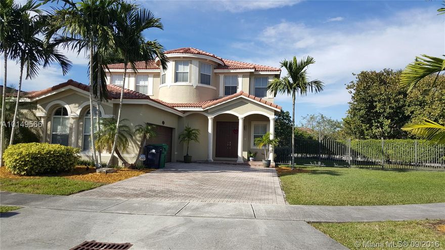 Corner house with large yard (LOT 8,903 SF).  Plenty of space on either side of property to park a boat, RV or work truck.  Full bed and bath downstairs.  Kitchen has granite counter-tops, SS Appliances with breakfast buffet area,  Travertine floor downstairs, outdoor grill with large patio for entertaining.  It's a MUST see.