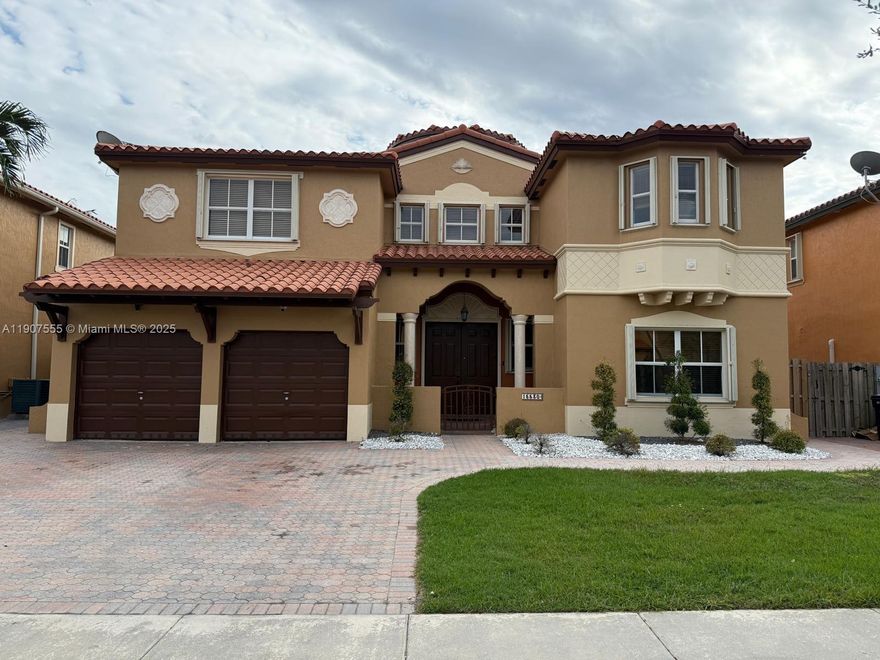 Venetian Isles exclusive gated community. Exclusive house 4/4 Master bedroom with sitting area and balcony. One bedroom on first floor (could be an office). Island kitchen with stainless steel appliances. First floor is tiled and second floor brand new laminated wood floors. Backyard with pool. Community surrounded by lakes and walking path, safe & secure.