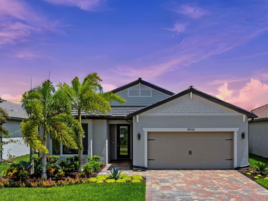 Move right into this lakefront Mystique model in Del Webb Naples without builder delays or waitlists. Priced below new construction and packed with $114K in upgrades, this nearly new home features quartz countertops, stainless steel appliances, plantation shutters, high-end tile, impact windows, custom lighting, and zero-corner sliders opening to an extended screened lanai with peaceful water views, and room for a pool. The oversized 2.5-car epoxy garage fits a golf cart and storage easily. Live steps from golf, pickleball, golf simulator, tennis, resort pools, fitness, clubs, and two luxurious 55+ clubhouses. This is the Del Webb lifestyle now, not someday...but NOW! No wait! Enjoy sunset socials, golf cart parades, and a welcoming community where every day feels like vacation.