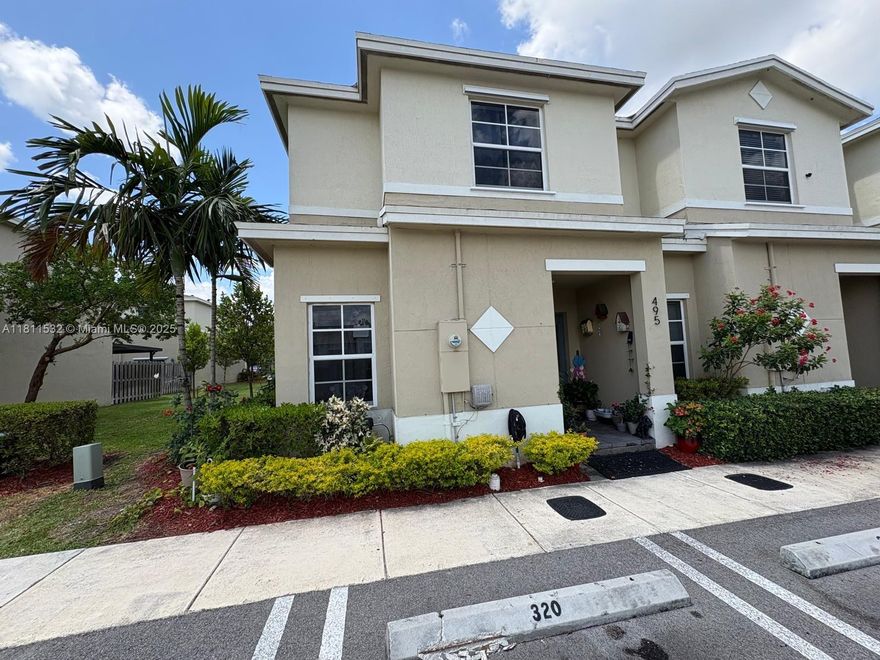 Welcome to this spacious and fully updated townhouse featuring 3 bedrooms and 3 full bathrooms, located in the highly desirable Keys Pointe neighborhood. This home boasts a remodeled kitchen with brand-new appliances and elegant tile flooring throughout.

Enjoy the convenience of two assigned parking spaces right in front of the home. One of the bedrooms is located on the ground floor — perfect for guests, in-laws, or a home office. More pictures coming soon.

Community amenities include: Saltwater swimming pool, Children's playground, Conference room, Basketball court, Fully equipped gym

Nestled in a quiet and peaceful neighborhood with a low HOA, this home offers comfort, style, and convenience in one of the best communities around.