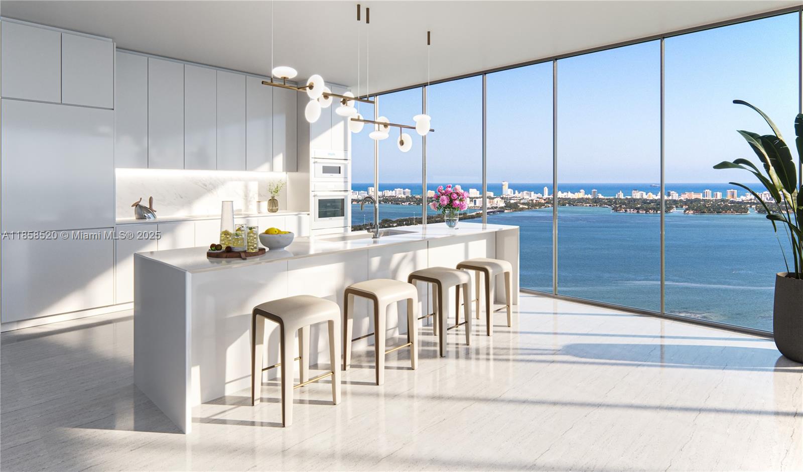 Aria Reserve Miami 4906 offers 3 Bedrooms and 3 Baths. Built 2025. Tallest Residential Waterfront Dual tower in the US with 547' linear feet of unobstructed waterfront park and Bay walk. 2+Acres of Exclusive Amenities: Multiple Pools, Spa, Jacuzzi, State of the Art fitness center and Basketball Court. Tennis Court, Children's Play Room, Family Lounge, Wine Cellar and within minutes from Design District, Miami Beach, Downtown/Brickell and MIA International Airport. 10ft Ceiling, Motorized Blinds, professionally painted, built out closets, shower doors installed, Thermador appliances. Beautiful chandeliers throughout. Massive 11 foot deep balcony with spectacular views of Biscayne Bay, Miami Beach, Venetian Island, Palm and Hibiscus island, Star island & Port of Miami. Immediate Occupancy.