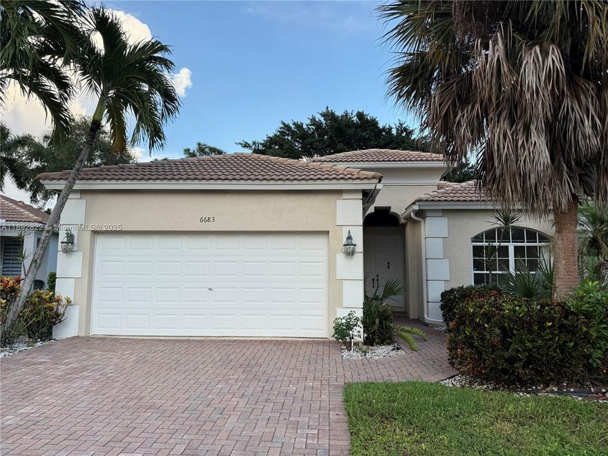 3/2 single-family home located in the 55+ GATED community of ABERDEEN COUNTRY CLUB where the membership is MANDATORY. Community offers great amenities, lifestyle and the Jim Fazio designed 18-hole golf course. High ceilings throughout the home and open-kitchen/living area concept. The primary bathroom has double sinks, shower & tub. Lot of storage and walk-in closet space throughout the home. Third bedroom can be converted into a guest room, office, den or much more. Amazing layout to get creative with, even having a more formal dining room and breakfast nook! Hurricane shutters are located inside the garage and plenty of space for multiple cars in the garage + paved driveway. Aberdeen offers Mandatory Membership for golf, tennis, or social categories