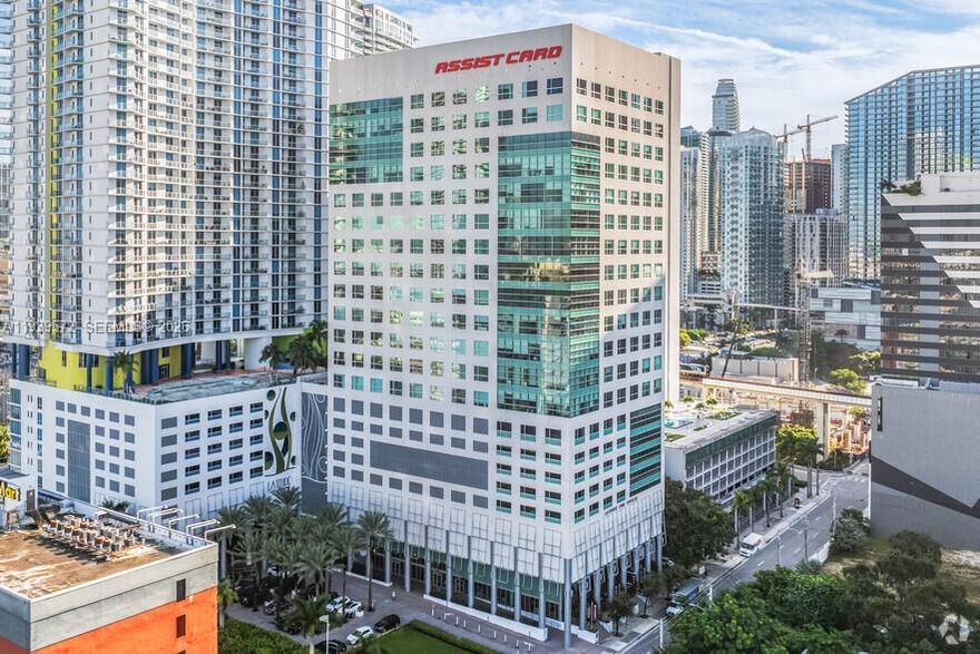 Spacious, Fully Furnished Office/s for sale in Brickell. The space consists of 2 adjacent separate offices combined for larger area with great, unobstructed city views and in prestine condition. Featuring a welcoming reception area and a separate conference room, 2 large private offices, each enclosed with tempered glass floor to ceiling window overlooking the city and a small room used for equipment or could also be used as a small kitchen area. The office building is in a central location and is within walking distance of Brickell City Centre, Mary Brickell Village, Brickell Financial District, Metrorail, and Downtown. Easy access to I-95 and minutes from the Beach and the airport. RENTED UNTIL 5/2026