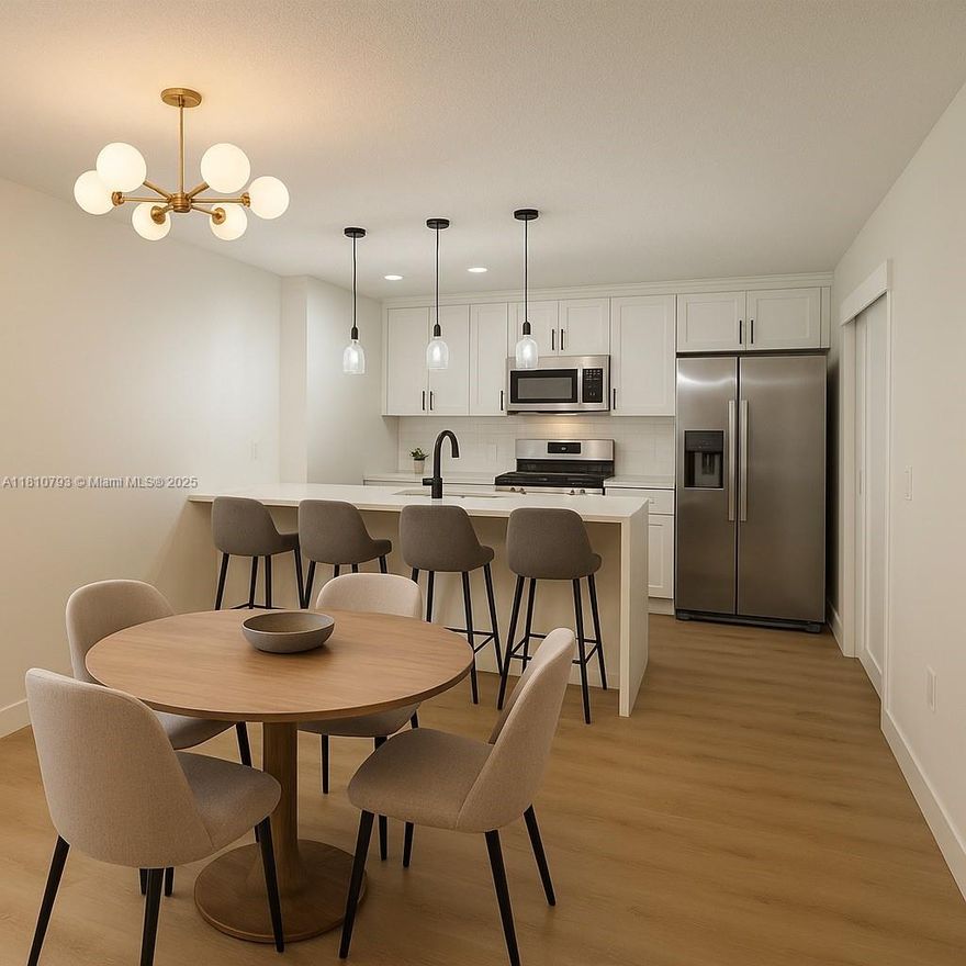 Stunning 2-bedroom, 2.5-bath townhouse in one of the best areas of West Palm Beach. This corner unit is Fully renovated with an open-concept living, and an updated kitchen and premium stainless steel appliances. The home features sleek wood like flooring downstairs, updated bathrooms, powder room and laundry area. High-end finishes include stylish pendant lighting, designer mirrors, and refined fixtures. Relax in oversized front porch with ample green space and parking right in front of the home. Village of Sandalwood offers access to 3 pools, basketball/tennis courts, pickleball, sand volleyball, and exercise trails. HOA includes cable, internet, water, sewer, and trash. All just minutes from Downtown West Palm Beach, restaurants, parks, shopping, and the airport.