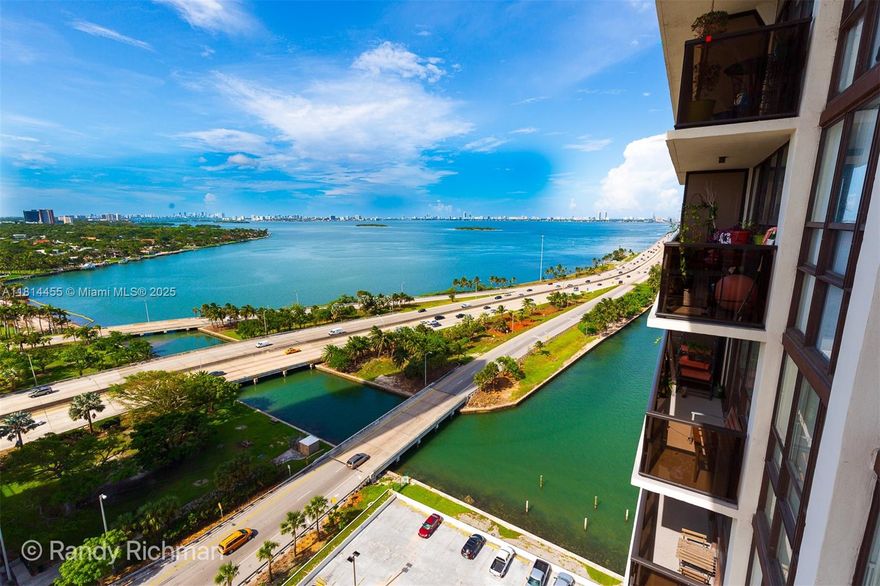 Elegantly Furnished 1100 SF corner unit with great views of the city skyline and bay! This LARGE 1 bedroom 2 Bath unit has it all. Wood and ceramic flooring, open kitchen with upgraded stainless appliances, Electric rolling shades throughout, high speed internet and IPTV, water, sewer, trash, and use of all amenities included in rent! Best location in Miami. The Charter Club Condo is situated two blocks from US1/Biscayne Blvd on the entrance to the Julia Tuttle Causeway with easy access to I-195, I-95, minutes from MIA or the beaches, downtown, Midtown Miami, Wynwood, and the Design District and has plenty of free guest parking. Very private corner unit with private large balcony!