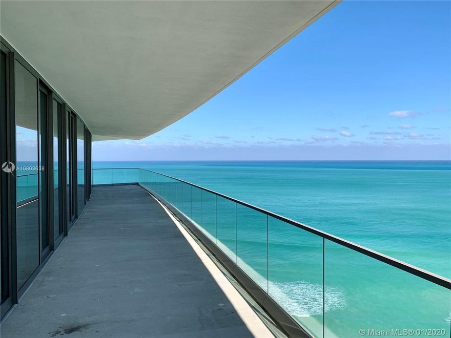 5% COMMISSION FOR BUYER'S AGENT. Armani Casa is the newest, most elegant and beautiful building on the beach of the Florida Riviera, in Sunny Isles Beach. This unit is the biggest corner line of the building with unobstructed ocean, intracoastal and city views. 4 Bed + Staff Room, 5 1/2 Bath, with a huge Balcony and an outdoor summer kitchen. Luxury Kitchen and Bathrooms designed by Armani Casa. Kitchen comes with Sub-Zero and Wolf Appliances with stone counter tops, Washer & Dryer, 2 Elevators opening to your Private Foyer. This unit is a dream come true, a must see. Building has a 24 hour Attended Lobby, Security, Concierge and Valet Parking. Beach Club, Pool, SPA, GYM, Wine, Cigar, Kids and Game Rooms, Library, Social Room, Pet Friendly and much more. EASY TO SHOW.