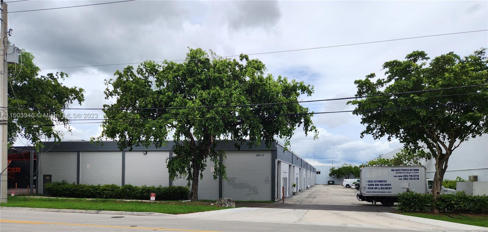 Street level double bay warehouse located in the heart of Doral in excellent condition. The warehouse unit is located within minutes of the Miami International Airport and major roadways. Double bay warehouse available with 3,600 +/- sq. ft. with three offices and 2 bathrooms. NNN Lease (Base rent $4,200 / Property taxes $750.00 / Property Insurance $123.00 / CAM $117.00/Mgmt fee $300.00 / FL sales tax $301.95 TOTAL MONTHLY $5,791.95) Tenant pays electricity utility and garbage. 4 assigned parking spaces. No mechanic or body shops are allowed. NOTE: Single Phase 240v electrical panel