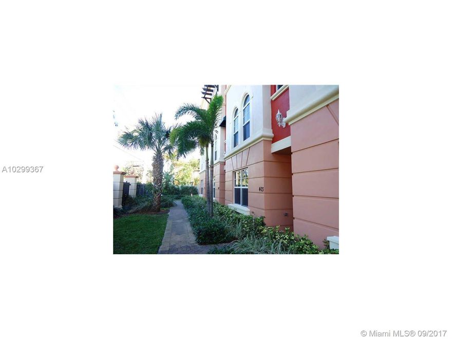 Large townhouse with open floor plan. 3 bedrooms and 3 1/2 bath. Tile flooring in living room and  carpet in bedrooms. Spacious kitchen, Master bath with double sink, shower & roman tub. Big walk-in closet. Impact windows. Attached 2 car garage. Great view. Gated community with pool located in the heart of Fort Lauderdale, minutes from beaches, shopping, entertainment and transportation.  Applicant must be approved by HOA. Only 2 cars will be approved  by the Association.