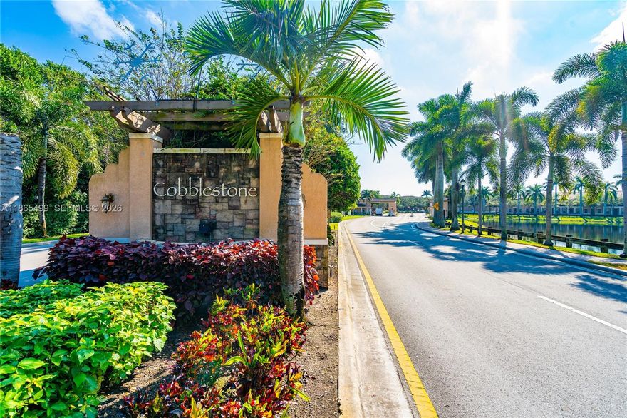 Discover this stunning and well-maintained 3-bedroom, 3.5-bathroom corner townhouse in the desirable gated community of Cobblestone, Pembroke Pines. Featuring 1,782 sq. ft. of modern living space, this home boasts a bright open kitchen with top-of-the-line appliances, spacious walk-in closets, open balcony, and elegant tile floors throughout. Built in 2013, the residence offers peace of mind with CBS construction, central A/C, and security. Enjoy resort-style amenities including pool, clubhouse, gym, playgrounds, and 24/7 guard at site. Perfectly located minutes from I-75, shopping, dining, and Pembroke Gardens, this home combines luxury, convenience, and comfort in one of Broward’s most sought-after communities. HOA Includes Cable, insurance, Landscaping, all amenities.