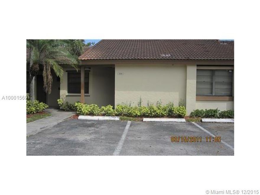 Lovely 2 bed/ 2 bath unit with patio in quiet and safe community. Unfurnished. Tile throughout the house including the patio. Freshly painted. Stainless steel appliances. Washer and dryer.TENANT OCCUPIED UNTIL FEB 29TH 2016. 24 HR showing notice.