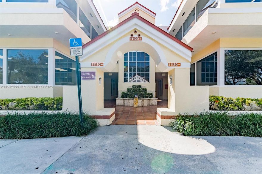 Fantastic Location! Sought after spacious Office Condo in East Kendall -furnished. Kendall Oaks Professional Center II. Office Park only 2 stories high. Located on the second floor with elevator. Features multi offices - some with high ceilings, 2 existing offices, reception area, front office work area with built-in desks for additional  staff. Conference room, another area could be large office. Kitchen and separate file room with loads of storage. Lots of natural light. Ideal for office, medical, attorney. Plenty of free parking. New impact windows to be installed.  New roof. Walk to shops for lunch and great access to Turnpike or Expressway.