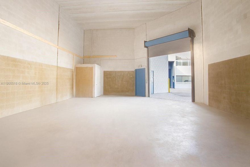 Located near Tamiami Airport, this 1,384 sq. ft. warehouse is a great opportunity for light manufacturing or similar operations. It features a 12-foot loading door for easy access with BRAND NEW Central AC and Heavy Duty Racks, plus a recently renovated bathroom - Shared parking is available for staff and visitors. The location offers strong connectivity to major roads and the airport, making it convenient for logistics and daily operations. This space is well-suited for growing businesses looking for a practical and accessible location. Ready for immediate use. **Price includes everything – Lease Terms are negotiable.