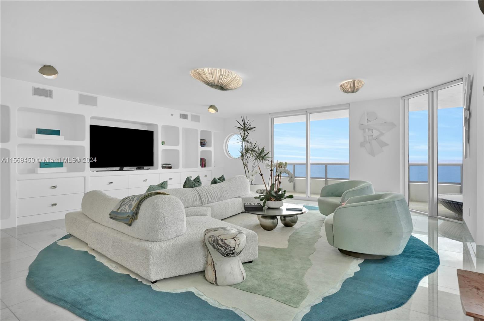 Rental Property at 5801 Collins Ave 1200, Miami Beach, Miami-Dade County, Florida - Bedrooms: 5 
Bathrooms: 7  - $30,000 MO.
