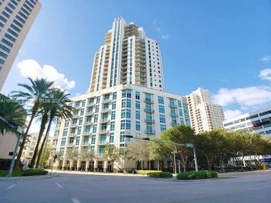 Discover unparalleled luxury living in Unit 2101 of Metropolis at Dadeland Tower II, available for move-in February 1. This meticulously maintained 797 sq ft residence is the highest floor one-bedroom unit currently for rent in the building, featuring elegant wood flooring throughout and panoramic views. Enjoy a truly move-in ready experience with a fresh coat of paint and the convenience of basic cable, internet, water. This prime location puts you within easy walking distance of the Metrorail station for effortless commuting, as well as the Dadeland Mall, Trader Joe's, Publix, and a vibrant selection of dining and shopping options right at your doorstep.