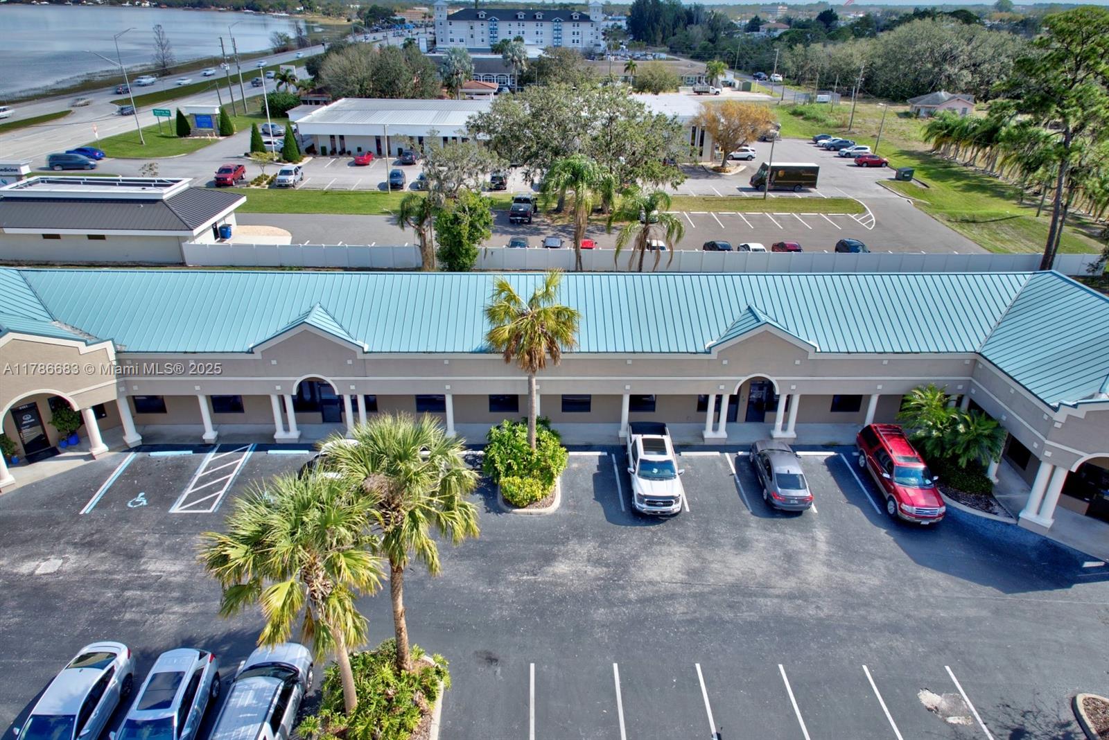 Exceptional opportunity to acquire an executive office on the bustling Hwy 27 S, right across from Lake Jackson in Central Florida! The building is currently divided into two units: one measuring 1,600 square feet with multiple office spaces and the other measuring 2,340 square feet, featuring a spacious lobby, several private offices, and an open workspace. This setup is perfect for launching your business, with the option to lease out additional areas or easily combine both units into one larger space, totaling over 3,940 square feet of office space. Investors can use the current market rates, leasing both spaces for between $16 and $20 per square foot.