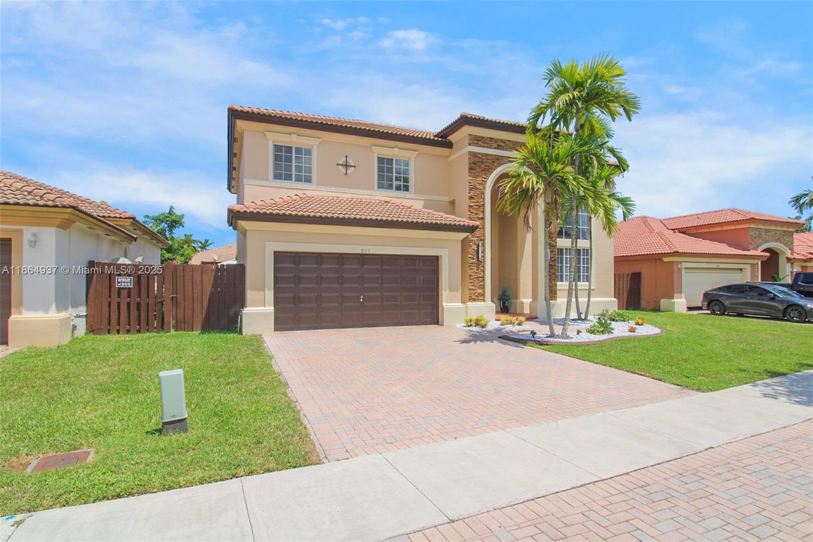Welcome to this stunning two-story residence offering modern luxury and comfort. This home has been completely remodeled with new flooring throughout and a high-end chef’s kitchen featuring custom marble countertops, designer cabinetry, and top-of-the-line appliances.
The open floor plan flows seamlessly to a screened patio overlooking the spacious backyard, with room for a pool, perfect for entertaining or relaxing.
Upstairs, you’ll find a large master suite with a spa-like ensuite bathroom, and an additional bedroom with its own private ensuite, offering ideal privacy for family or guests.
Located in a secure gated community with excellent security, this home combines elegance, functionality, and peace of mind—all within minutes of shopping, dining, and top schools.