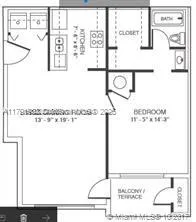 Pompano Beach, Florida 33069, United States, 1 Bedroom Bedrooms, ,1 BathroomBathrooms,Residential,Pending,118192