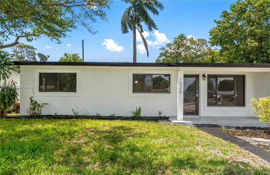 Discover this exceptional corner property, thoughtfully designed for effortless living with modern appliances. The spacious backyard is perfect for outdoor gatherings and offers potential for a future pool. With freshly painted interiors and exteriors, plus professional landscaping, this home boasts remarkable curb appeal. Situated minutes from Downtown Fort Lauderdale, Wilton Manors, and Las Olas Beach, this residence provides unmatched convenience. Plus, closing cost assistance is available for the buyer, making this opportunity even more appealing. For added security, the home includes a state-of-the-art alarm system. Whether you're a first-time homebuyer, searching for a high-return short-term rental, or looking to secure a lucrative long-term investment.