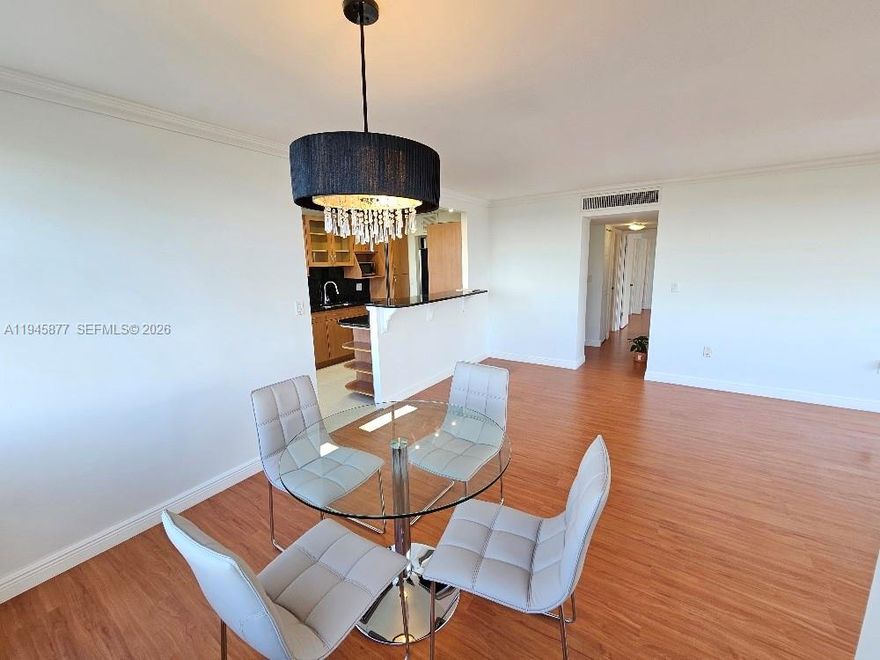 Seller Financing available . Unit its vacant and ready to move in! this is 2 bed/2 bath corner unit, laminate flooring thorough, Open Kitchen, Wine Cooler in kitchen, stainless steel appliances. Very well kept unit.  1 assigned parking spaces, storage space bin, blackout in both bedrooms windows and new sheers window treatment in common areas. ALL ages welcome, 2 pools, jacuzzi, billiard room, club house, walking distance to house of worships and to metro system. Easy to show!! No pets, 680 credit score required. Short distance to grocery stores banks, hospital, school, Aventura Mall I-95, 10 minutes to the beach, Brightline train station. Parks. HOA payment includes monthly maintenance & reserves.  Special Assessment paid by sellers at closing.