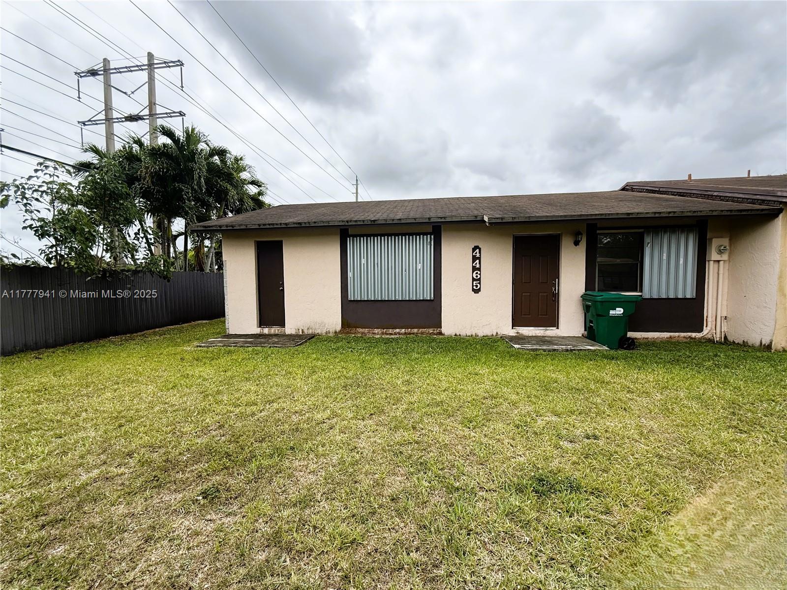 Property for Sale at 4465 Sw 136th Pl, Miami, Broward County, Florida - Bedrooms: 2 
Bathrooms: 1  - $379,900