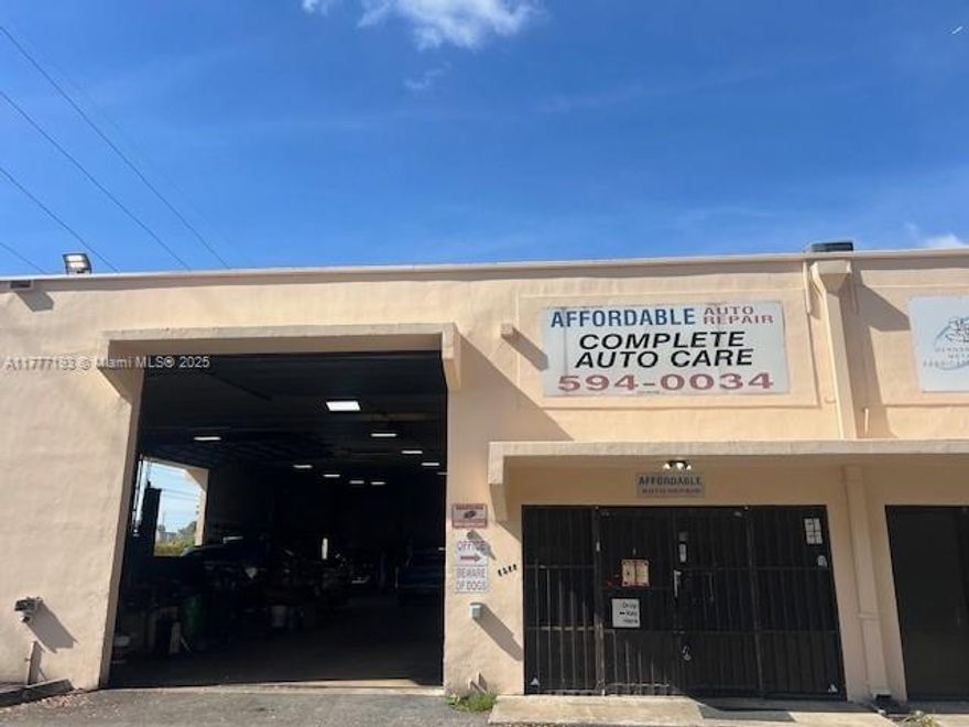 SOLID BUSINESS FOR SALE IN DORAL AREA! LONG-TERM AUTO MECHANIC BUSINESS WITH THE SAME OWNER. OWNER WILLING TO STAY IN BUSINESS FOR TURNOVER UPTO SIX MONTHS OR MORE.  ALL TERMS ARE NEGOTIABLE. FACILITY COMES FULLY EQUIPPED WITH FOUR LIFTS AND MACHINERY. FACILITY ALSO INCLUDES OFFICE SPACE.
