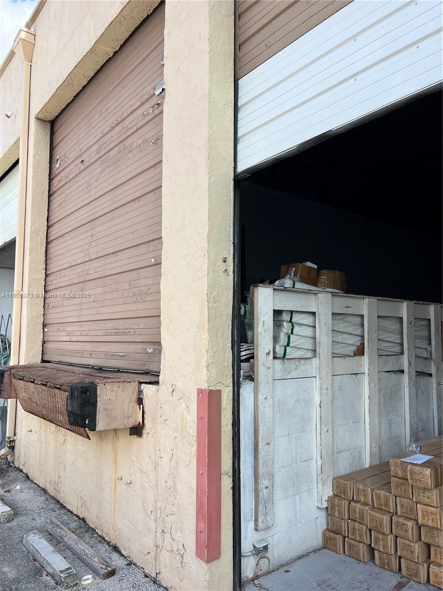 ~6,000 SF Warehouse is ideal for light manufacturing. A unique find with two front loading doors-1 with dock interior ramp and 1 street level. Easy access to Palmetto 826 at NW 74th Street. Unincorporated Miami-Dade County.