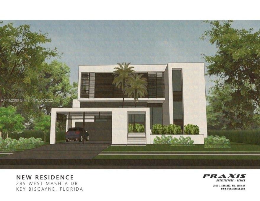 New construction-Luxury modern home expected to be finished April 2022! This 6BR/7BA home features top of the line Thermador appliances, a custom Italian kitchen and a separated butler"s pantry with wine cooler. The magnificent 10 ft high collapsible glass windows open to perfectly integrate the family room, kitchen, living room and covered terrace with direct access to the pool. You will fall in love with the expansive open living that is infused with lots of natural light, capturing the beautiful terrace and pool surrounded by lush landscaping for full privacy. The first floor of this exceptional layout includes a maid room and a guest room with full bathroom, in addition, it has a full cabana bathroom. You can enjoy this unique house located in the prestigious West Mashta Drive.