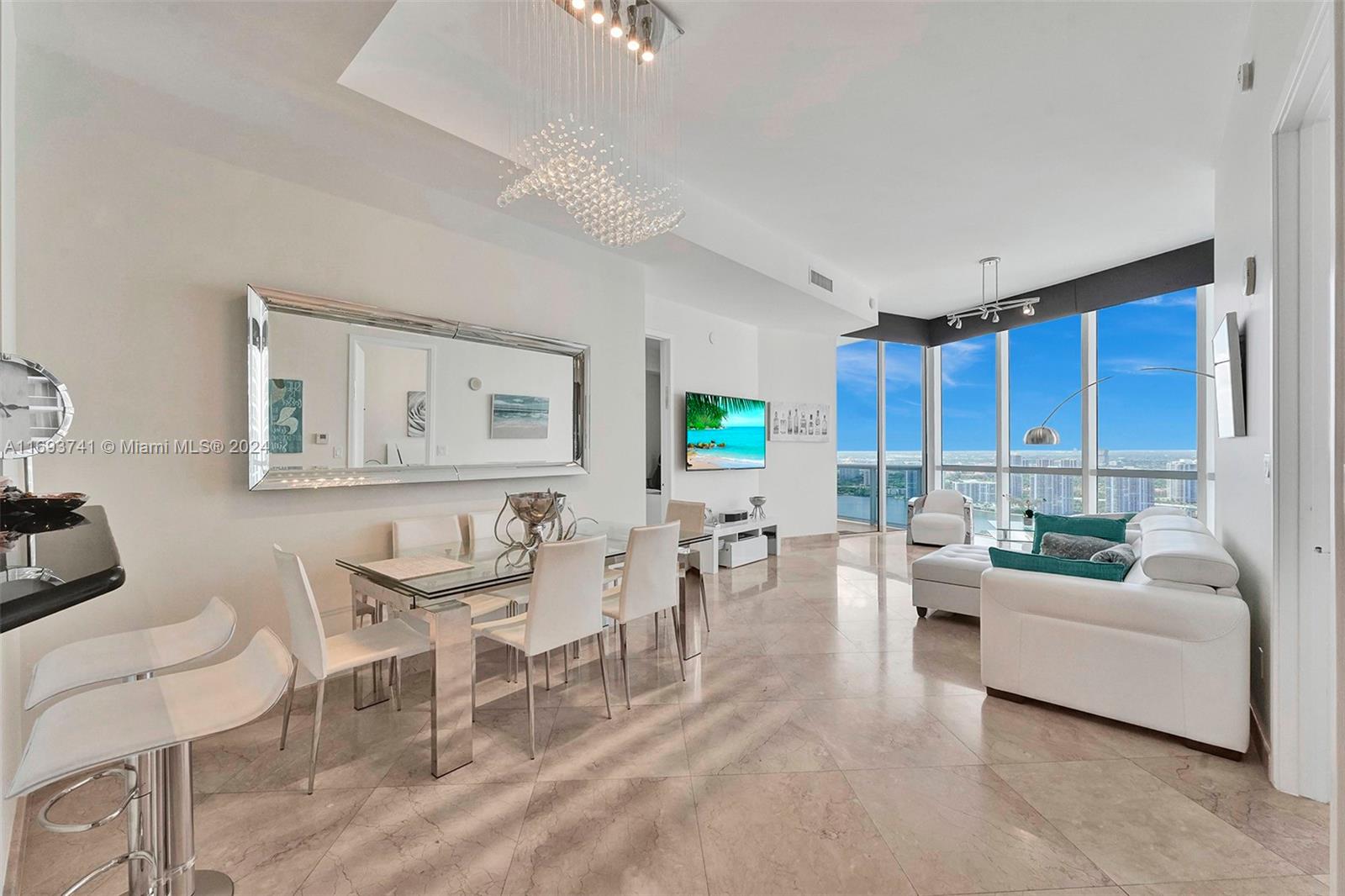 Rental Property at 18101 Collins Ave 5108, Sunny Isles Beach, Miami-Dade County, Florida - Bedrooms: 2 
Bathrooms: 2  - $7,000 MO.