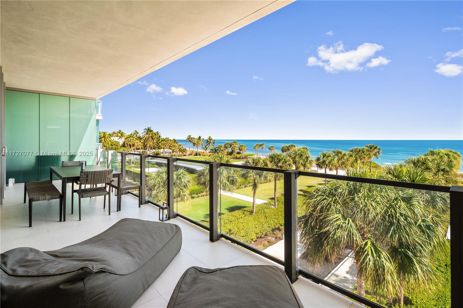 Direct Ocean Views in this completely remodeled unit at Oceana. 3 Bedrooms plus staff and 4.5 bathrooms. Porcelain floors and flow through floor plan with expansive terraces and gorgeous finishes. East and West Views. Easy showings. Text Listing agent. 24 hour notification please. Parking Space Number 509 + Lyft space. Storage number 58.