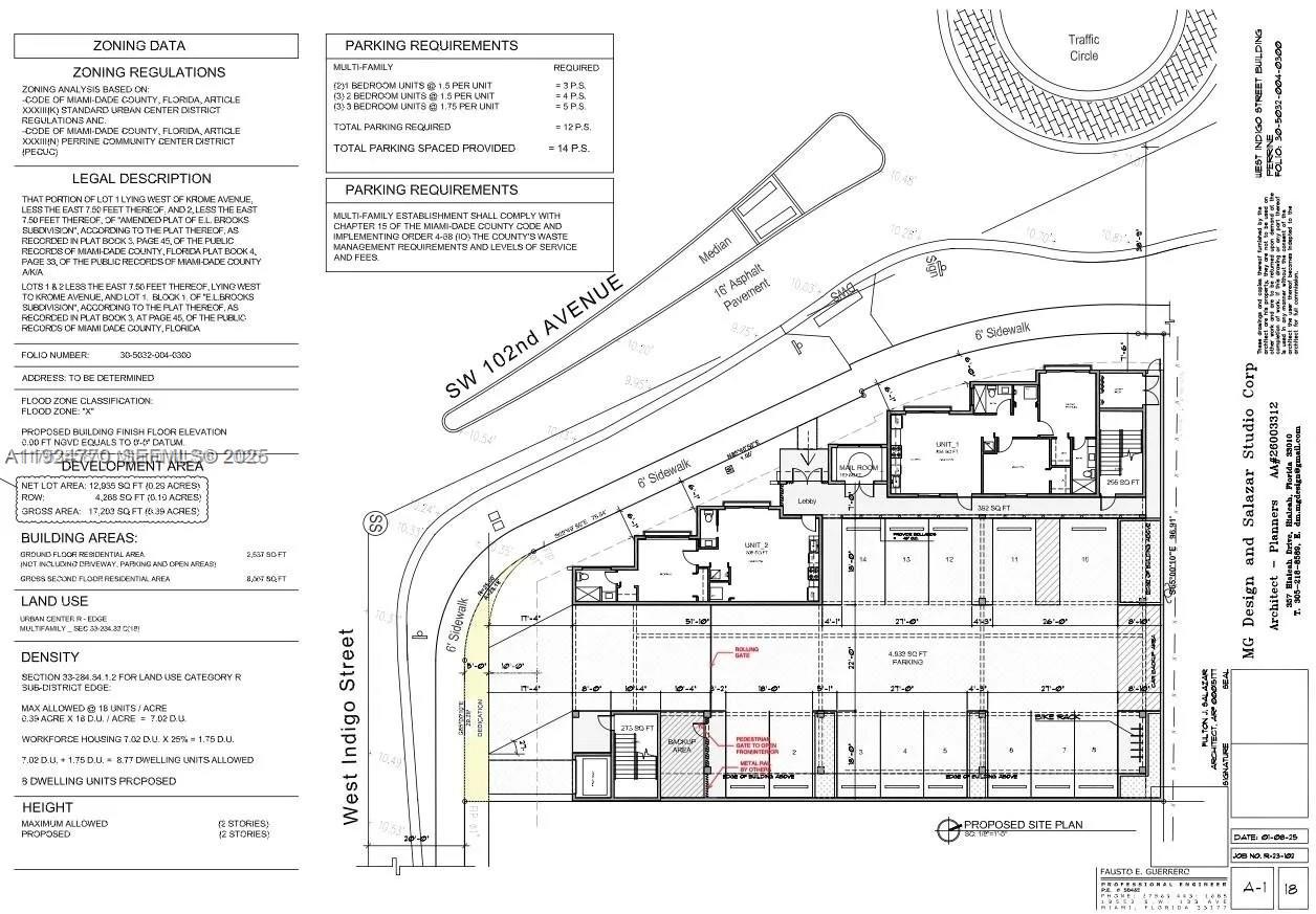 ¤MAP OF PERRINE - Land