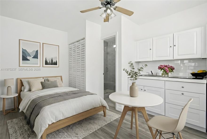 Charming and fully remodeled efficiency in the desirable Silver Bluff area! This modern, open-concept space features a clean, stylish design with contemporary finishes, offering a fresh, bright, and move-in ready feel. Perfect for comfort and convenience.
Located in a quiet and safe residential neighborhood just minutes from Coconut Grove, Coral Gables, restaurants, shops, major highways, and approximately 20 minutes from Miami International Airport. Prime central location with easy access to everything Miami has to offer.
Water and electricity included. Ideal for someone looking for a cozy, low-maintenance space in a highly desirable area. Rapid approval available.