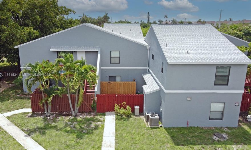 This is the condo you have been waiting for! Upgraded with premium updates in an extremely quiet neighborhood,located 10 minutes from sun-kissed beaches. Hurricane impact windows, and door. New roof and updated siding.This 2/2 second level features plenty of space, including a 4X9 storage closet below the deck! Enjoy the openconcept kitchen with granite counters, tile backsplash, and shaker cabinets throughout. Updated bathrooms, andspacious bedrooms. Home is brightened with premium Mohawk flooring throughout. All appliances updated withinthe last 2 years. Washer and dryer in unit. Enjoy your coffee on the newly updated deck with weather resistantwood. Fenced in courtyard for privacy and great for get togethers and barbecues. Amenities include pool, tenniscourts, and playground.