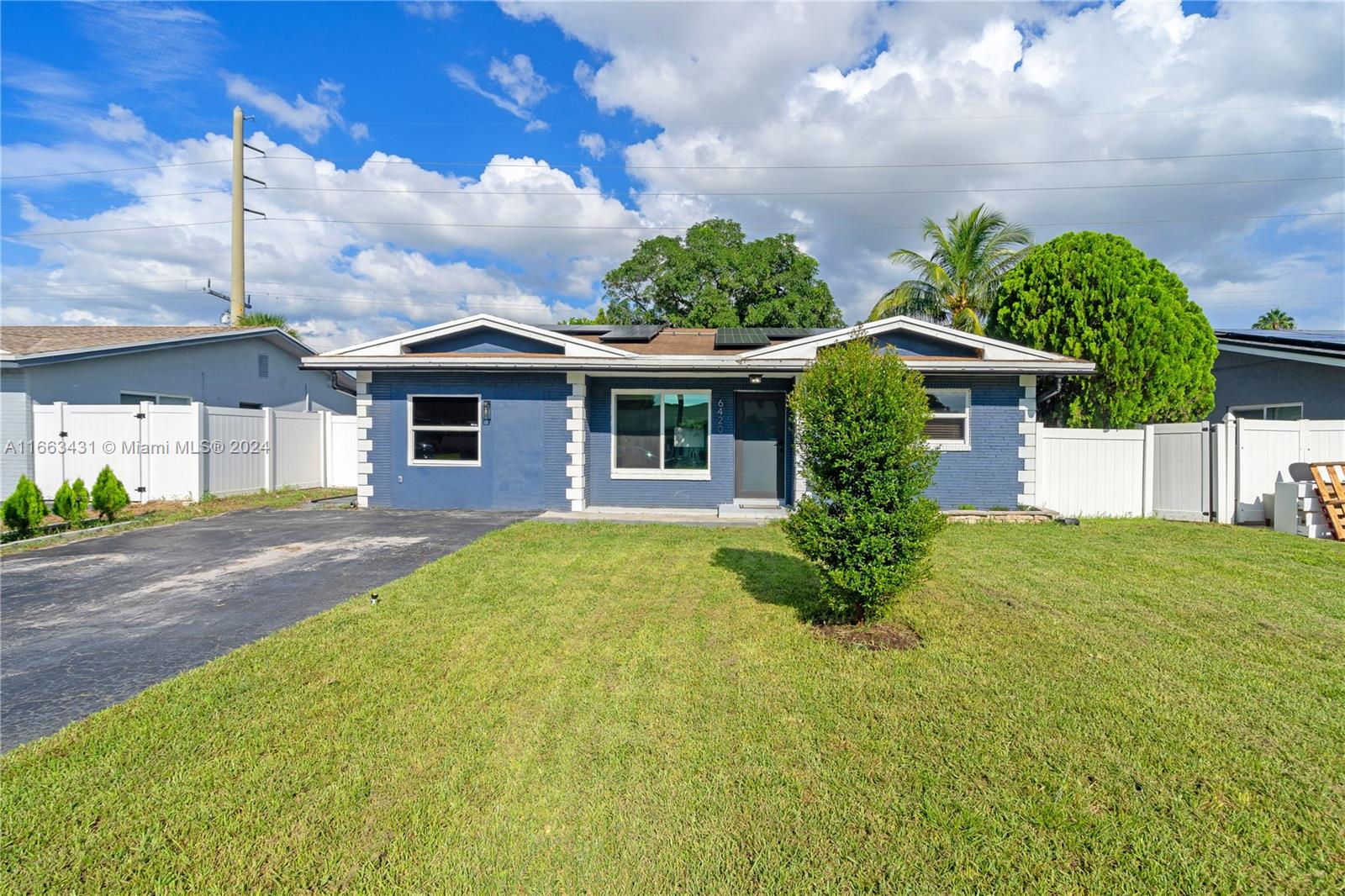 Immaculate renovated one-of-a-kind single-family home in Fort Lauderdale. This beautiful dream home features: a brand new kitchen, renovated bathrooms, living room and bedrooms. A perfect turn-key home that comes with solar panels which provides an amazing economy to the future homeowners. This property is located on an oversized lot and offers a huge backyard space to fit a pool and outdoor BBQ area, making it your own private paradise. The property is located close to major highways, shopping plazas etc... This home is a must-see. Very easy to show. Refer to Showing Time or call Listing Agent.