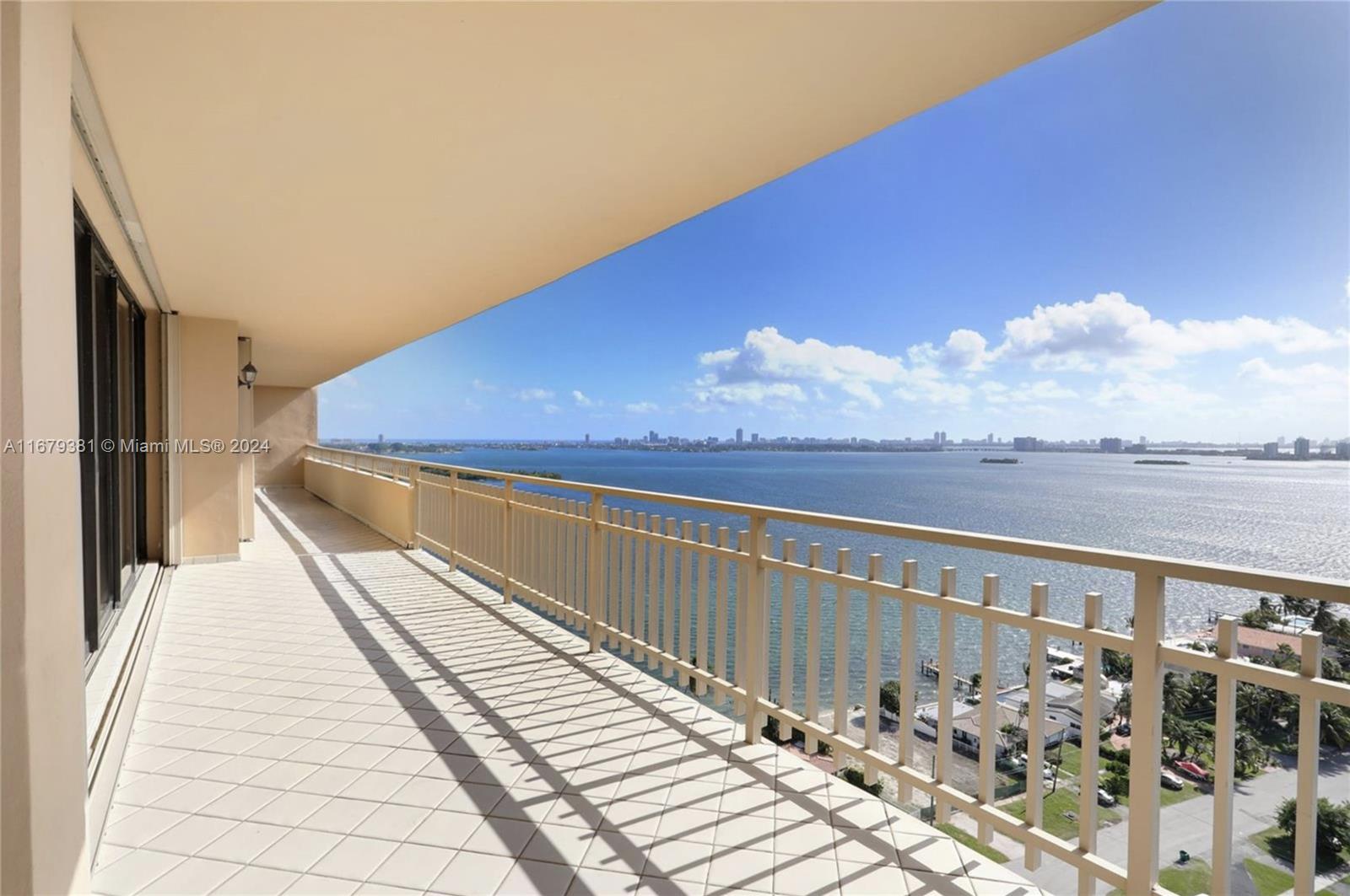 Fabulous unobstructed water views from all areas! Oversized 2 BD, 2 & 1/2 bath with over 2,215 sf of living area + wraparound terrace. This is the highest corner unit in the 51 line at Jockey Club III. The oversized remodeled chef's kitchen with white cabinets features SS appliances, separate pantry and huge side by side fridge/freezers along with a separate breakfast nook with western views for spectacular sunsets. Large master suite includes his & her walk-in closets, ensuite bathroom and bidet. Washer/dryer inside unit. Walk-in closets, extra storage unit, assigned covered parking. Gated community close to Bal Harbour, Aventura + downtown, and near all airports + expressways. Amenities include gym, sauna, bike storage, heated pool, card room. Monthly maintenance fee is $1,430/month.