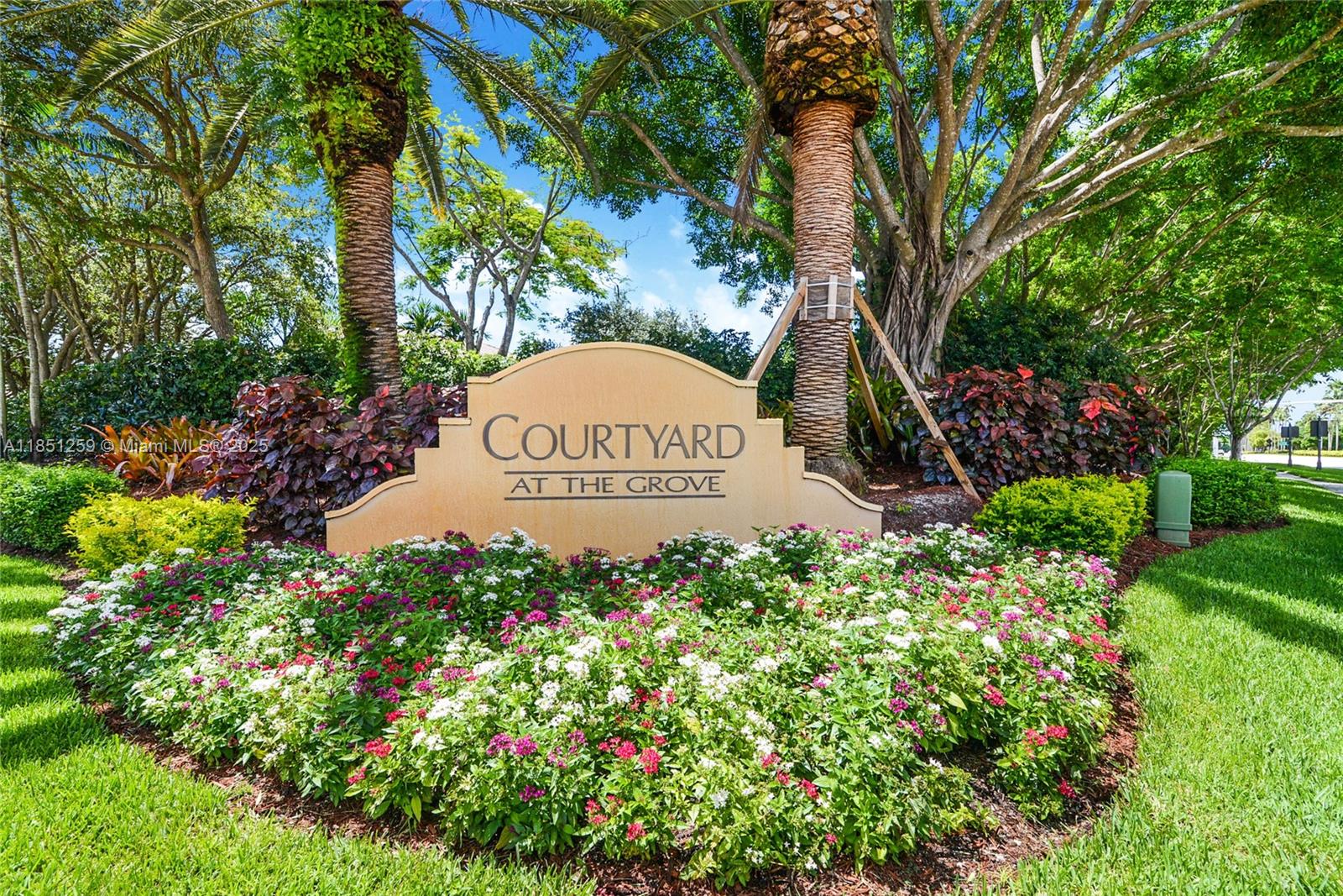 Immaculate 3-bedroom, 2.5-bath townhouse with garage in the desirable gated community of Courtyard at the Grove, currently being remodeled. Bedrooms are upstairs, with a half bath on the main level. Freshly painted, upgraded kitchen with granite counters, stainless steel appliances, and brand-new washer/dryer. Large neutral tile downstairs, new wood laminate upstairs, no carpet. Screened-in patio, walking distance to top-rated schools, library, pool, playground, 24-hour security, and landscaped common areas.