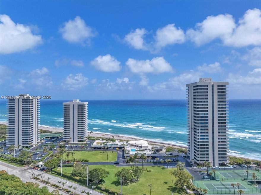 Perched on the 19th floor of a prestigious Singer Island residence, this 2 bed/2 bath oceanfront unit
offers an exceptional canvas to create your custom coastal masterpiece. With commanding southern exposure, enjoy sweeping, unobstructed views of the Atlantic Ocean, Intracoastal waterviews, and the lush natural beauty of John D. MacArthur State Park. This sky high residence combines breathtaking vistas with timeless potential. From sunrise over the ocean to sunset over the Intracoastal, every moment is framed by floor to ceiling beauty.Whether you're dreaming of a serene sanctuary or a sophisticated escaper, this is elevated coastal living at its finest.