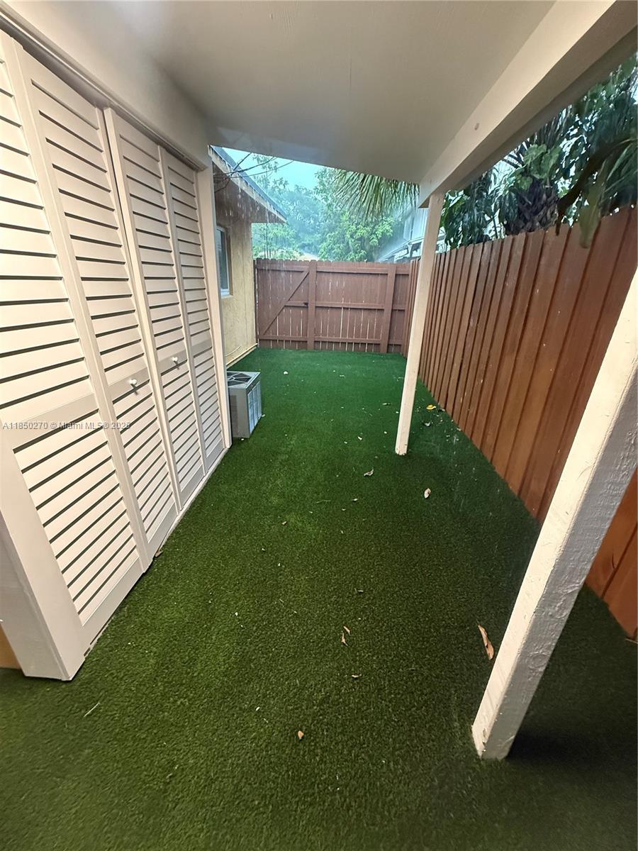 Great Community of 4 apartments in Coconut Grove. Walking Distance to Shops, Restaurants, Park and Bay. Unit has 2 bedrooms one bath, Central Air, Washer/Dryer, Renovated Kitchen, Outdoor Patio fully renovated and 1/2 covered. Comes with 2 assigned parking spaces, water is included.