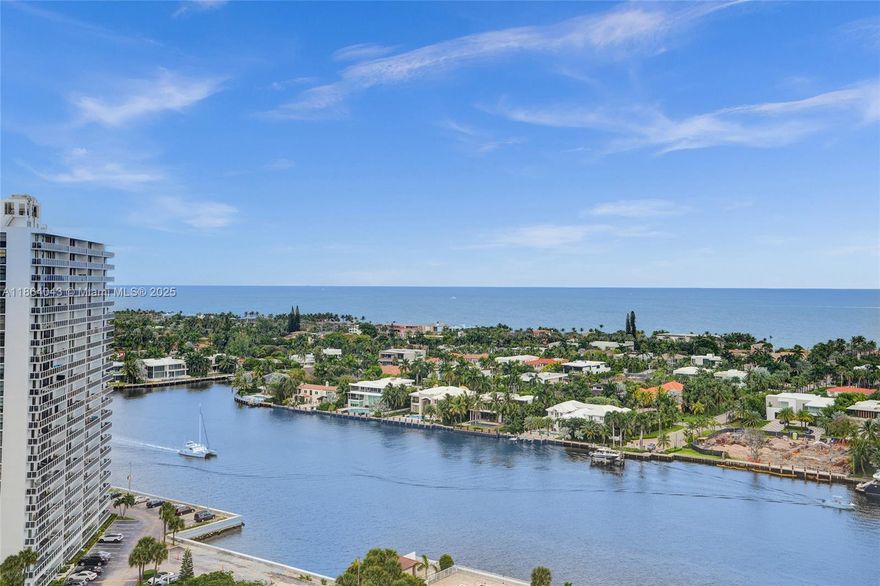 Welcome to your dream home in the heart of Aventura! This condo boasts 2 bdrms/ 2 bthrms, large closets. Step inside to find a modern kitchen with granite counters & stainless steel appliances. The living room offers stunning direct views of both the ocean & the intracoastal! The bdrms are split offering complete privacy. The new HURRICANE IMPACT DOORS provide safety. Dine alfresco on your private terrace! The Hamptons West is a 5-star building featuring resort-style amenities, including two pools, Tennis, Squash, fine dining for residents only (ChefIP Hamptons), a full spa, and spin classes. The 40 yr cert is almost complete ensuring peace of mind! Located on the Turnberry Circle in a prime location with easy access to shopping, dining & all houses of worship! Buzz Me & Buy It!!