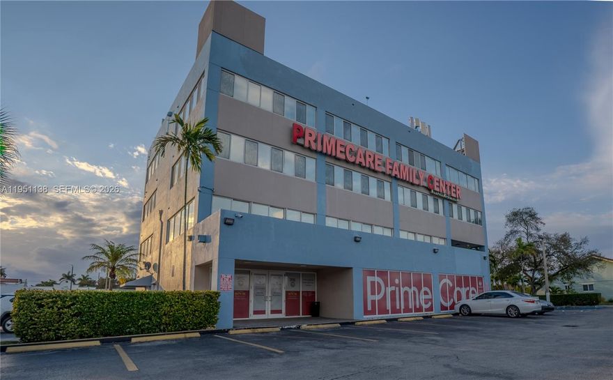 Prime Palmetto Expressway office space — 9,000 SF of move-in ready, second-floor professional/medical office with maximum highway visibility and signage potential. Previously built out for medical use with a functional layout ideal for healthcare providers, law firms, insurance agencies, or administrative offices. Space can be delivered as one full suite or divided into two separate units starting at ~4,500 SF. Ample dedicated parking. Easy Palmetto access. Flexible 1–3 year lease terms. Call to schedule a showing — owner is motivated.