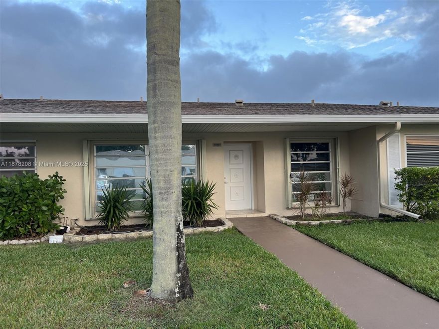 Renovated Villa.. Freshly painted, beautifully renovated, and located in a desirable 55+ senior community! This charming home features a spacious primary bedroom and a versatile auxiliary room for an office or second bedroom. Bright, cozy, and filled with natural light. Enjoy the convenience of a prime location close to shopping, dining, and easy access to the Turnpike. The gated community boasts great amenities, including a clubhouse, a heated pool, and more. Plus, an in-unit washer and dryer add to the comfort of this home. Cable, Internet, and Water included. Don’t waste time looking at other units—this is the one you’ve been waiting for! Move in - FIRST AND SECURITY DEPOSIT ONLY