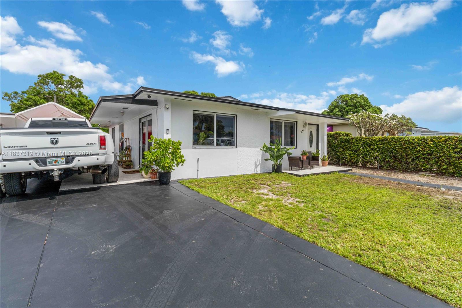 Great updated 3 bed 2 bath home with in-law quarter at back, great for having some additional income. Home remodeled with modern taste. All tile flooring. Spacious kitchen and dining area. The master bedroom has a door to access the backyard, which has a gazebo with a full kitchen. Newer air-conditioning unit. Fenced yard with sliding metal gate at the front. Two newer sheds in the backyard stay with the property. Great opportunity.