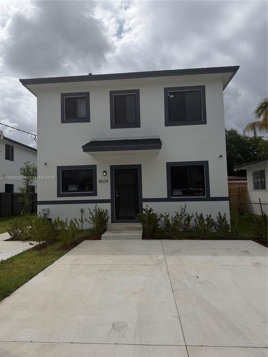 Beautiful 3BR/3BA two-story duplex available for rent. Features a full bedroom and bathroom on the first floor, ideal for convenience and flexibility. Brand new construction with modern finishes throughout. Unit includes washer and dryer, two assigned parking spaces, and a private fenced backyard.

Excellent location just minutes from Downtown Miami, Brickell, and Miami Beach with easy access to major highways, shopping, and dining.